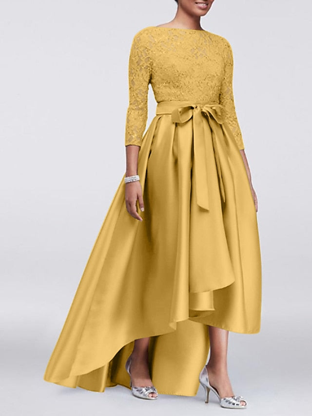 Mother Elegant Size the of Bride Plus Wedding Dress A-Line Guest FashionChic