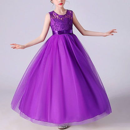 Flower Gown Girls' Dress Evening Party Girl FashionChic