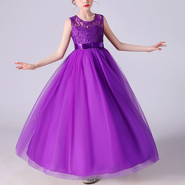 Flower Gown Girls' Dress Evening Party Girl FashionChic