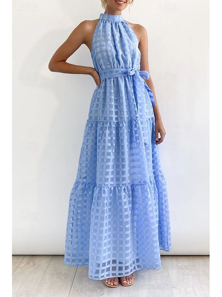 Women's Long Dress Maxi Dress Graduation Dress Halter Neck