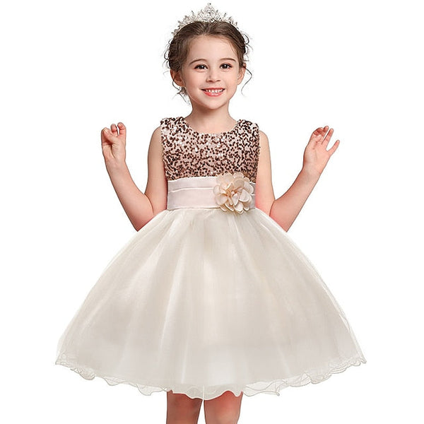 Girl Wedding Flower Party Dress Girls' FashionChic