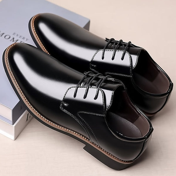 Derby Oxfords Leather Formal Shoes Men's FashionChic