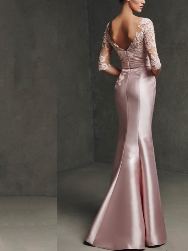 Formal Bride Mother Elegant Mermaid the Evening of Dress FashionChic