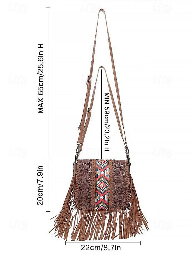 Faux Leather Women's Shoulder Multi-Pocket - Crossbody Bag FashionChic