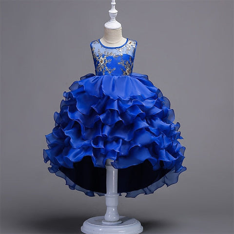 Girls' Floral Summer Party Ruffle Kids 4-13 Dress Wedding FashionChic