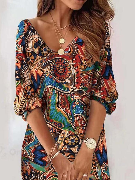 Women's Mini Dress Sheath Dress Shift Dress Party Casual
