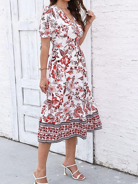 Women's Midi Dress Casual Dress Swing Dress A Line Dress FashionChic