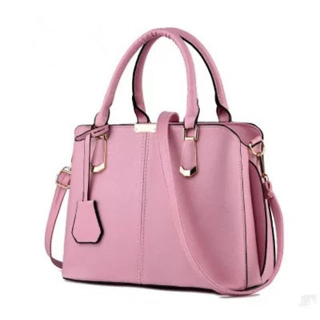 Elegant Faux Leather Structured Handbag – Green Women's FashionChic