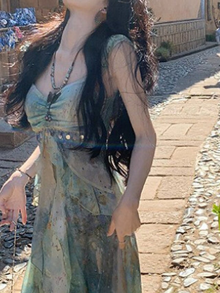 Women's Long Dress Maxi Dress Print Dress Modern Vacation FashionChic