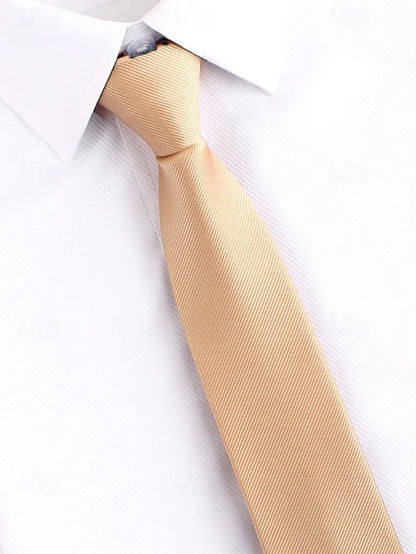 Classic - Narrow Men's Ties Zip and Stripes Pre-Tied FashionChic