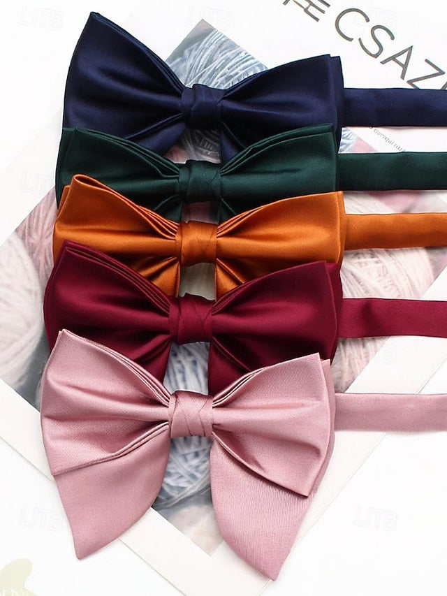 Men's in Multiple Satin Colors Bow Tie FashionChic