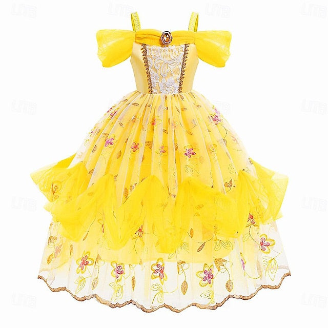 Belle Beauty and Princess the Girl Flower Beast Dress Cute FashionChic