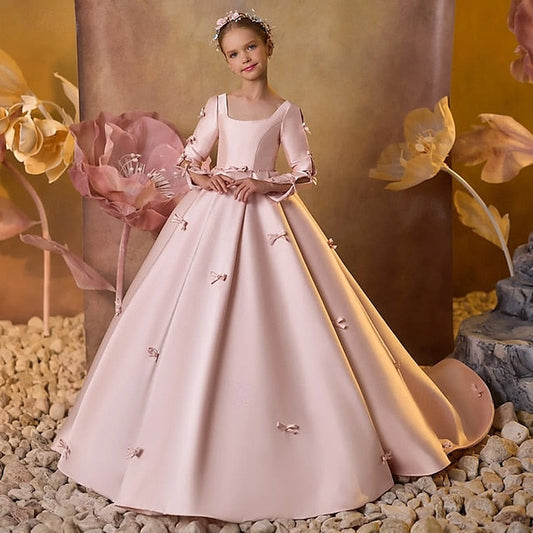 Girl Communion Girls' First Flower Party Dress FashionChic