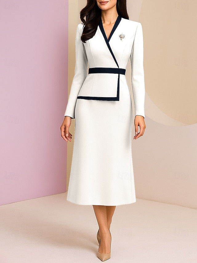 Bride Vintage Elegant Sheath of / Column Formal the Mother Dress FashionChic