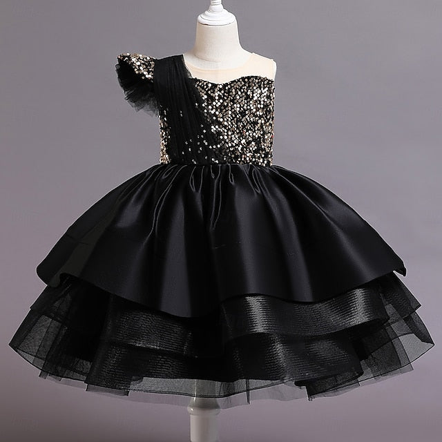 Sequin Girls' Party Dress Sleeveless Wedding Kids FashionChic