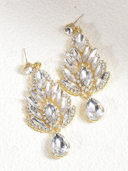 Crystal – Women's Earrings Drop Green Emerald FashionChic