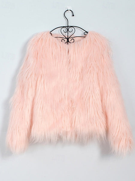 Comfortable Furs Faux Fur Warm Leathers Coat Women's FashionChic