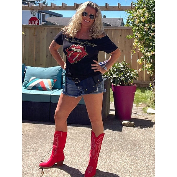 Utility Bag with Vintage Belt Women's Leather Faux FashionChic