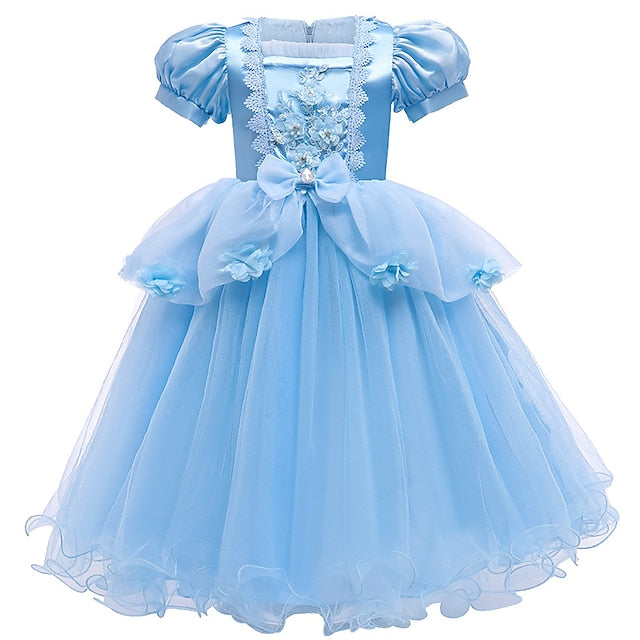Dress Movie Princess Cinderella Girl Girls' Flower FashionChic