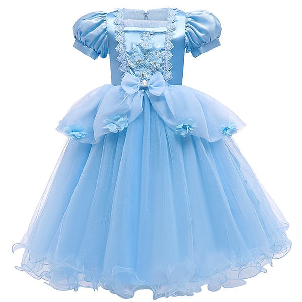 Dress Movie Princess Cinderella Girl Girls' Flower FashionChic