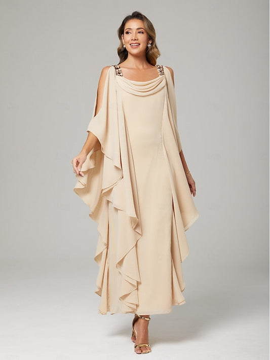 / Guest Sheath the Wedding of Mother Dress Bride Elegant Column FashionChic