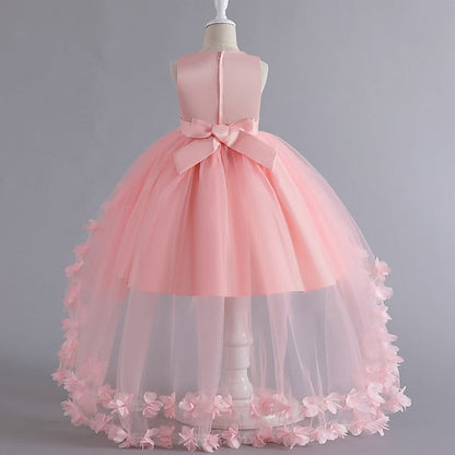 Toddler Solid Dress Color Party Girls' Sleeveless FashionChic