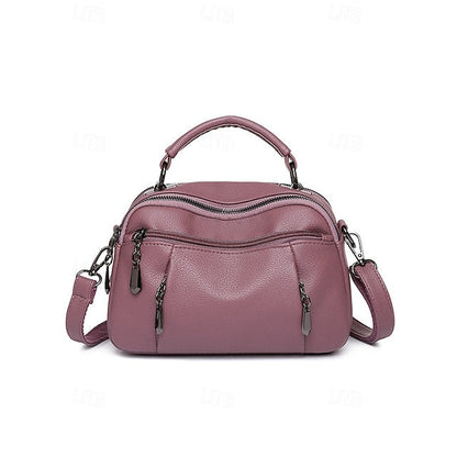 Crossbody Leather Faux Bag Women's FashionChic