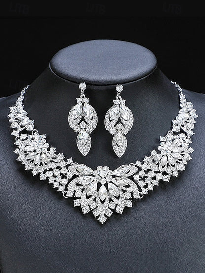 Crystal Green – Necklace Set Jewelry Elegant Statement FashionChic