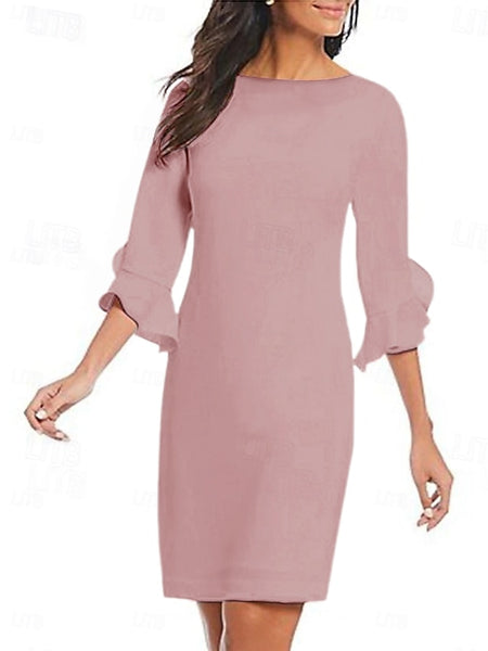 Sheath Cocktail Dresses Minimalist Dress Cocktail Party Knee