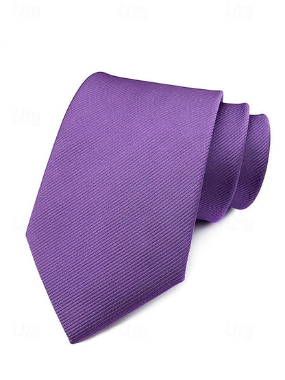 satin striped tie Men's FashionChic
