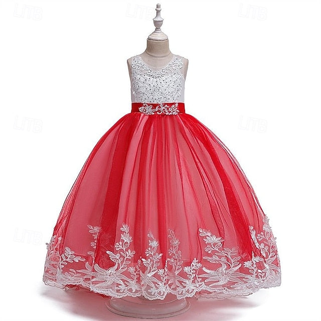 Kid's Girls' Girl Princess Dress Flower FashionChic