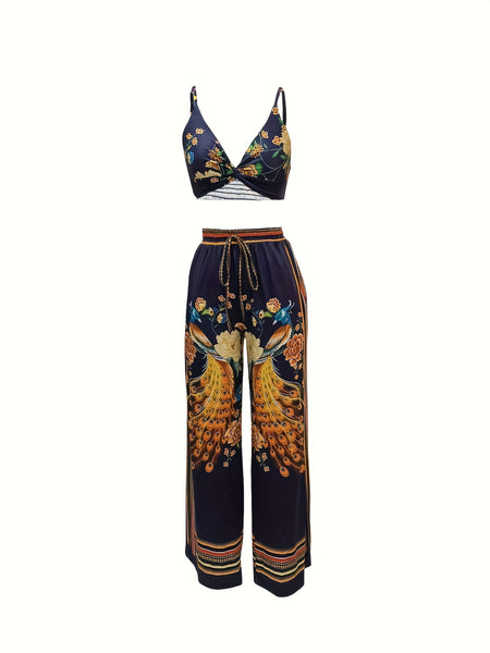 Boho Butterfly Print Two-piece Set DJ2574 Furdela
