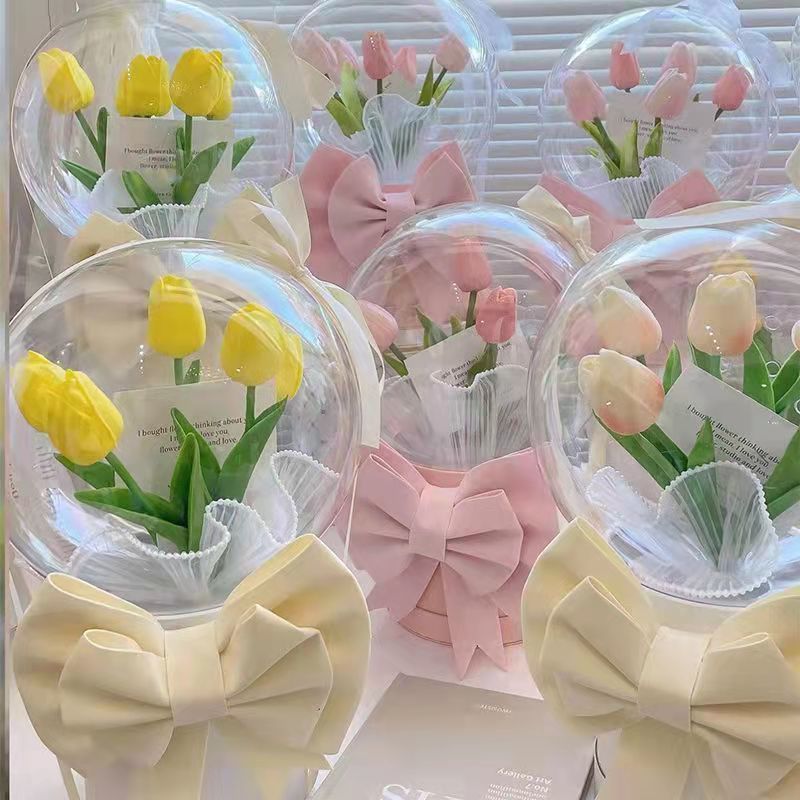 DIY Tulip Bubble LED Flower Bouquet LIN125 - Furdela