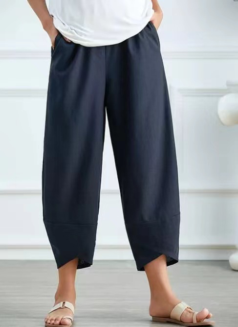 Women Cotton Pants Spring Summer Casual Pants MMy48