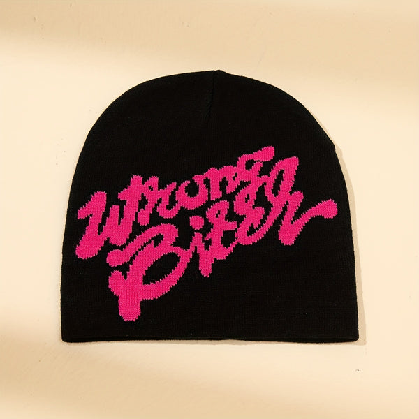 Y2K Letter Jacquard Beanie EH4018 Furdela