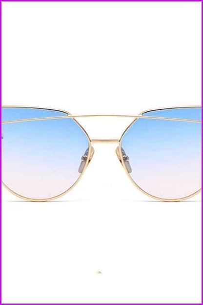 10 Colors Vintage Flat Mirror Sunglasses F129 - Furdela
