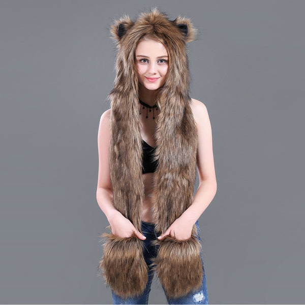 Women Anime Spirit Animal Hood TH4257 Furdela