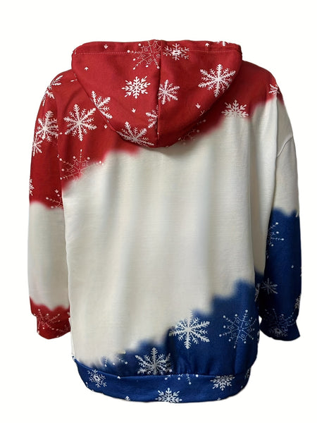 Christmas Tree Print Drawstring Hoodie LK9176 Furdela