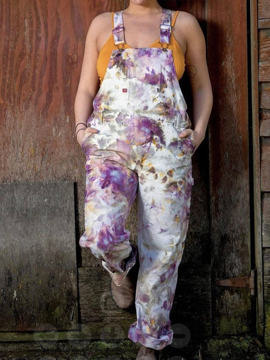 Floral Casual Bib Pants AA27