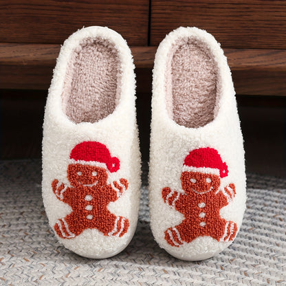 Christmas Tree Pattern Fuzzy Slippers DR6521 Furdela