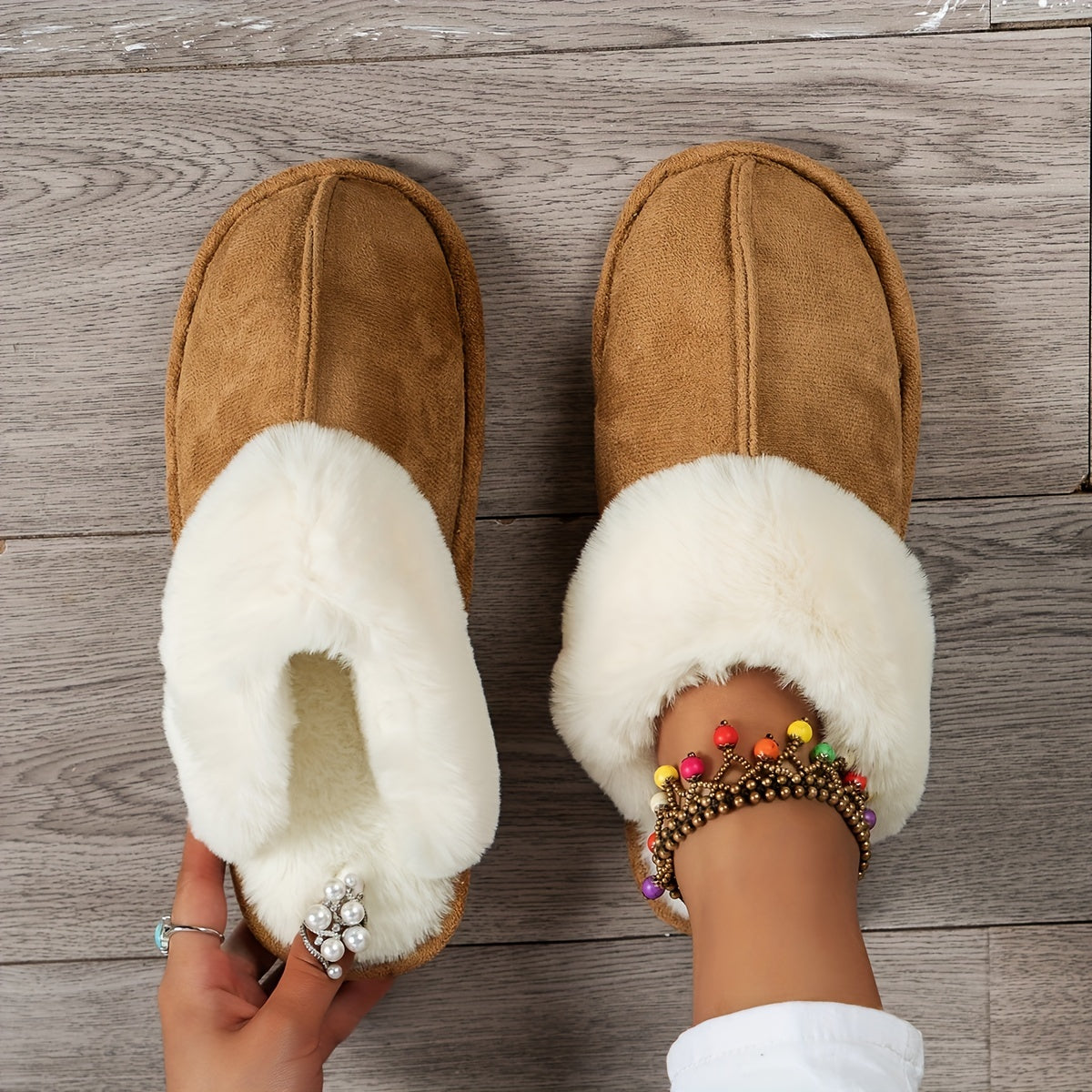 Women's Fluffy Furry Slippers RG7412 Furdela