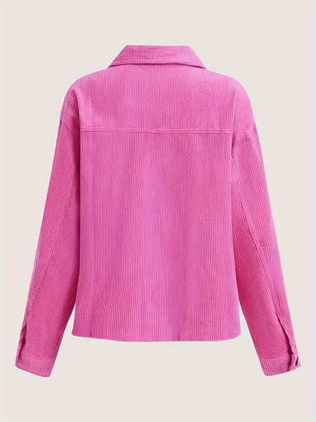 Casual Long Sleeve Collared Outerwear FG1258 Furdela