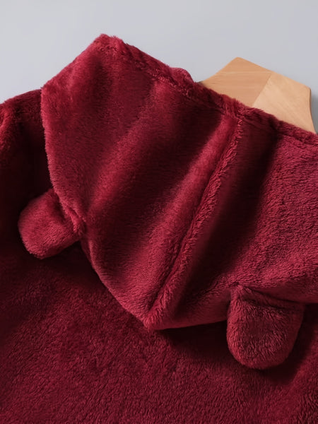 Graphic Print Fluffy Loose Cat Ears Hoodie RK7354 Furdela