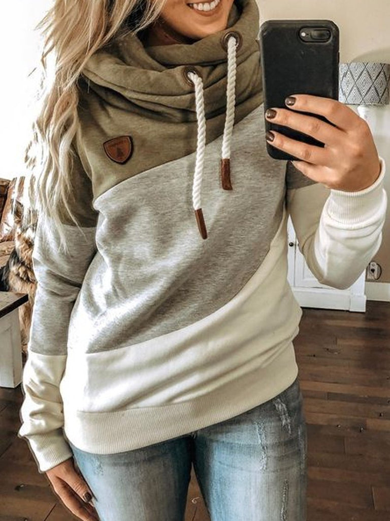 Multicolor Long Sleeve Hoodie Sweatshirt GA31