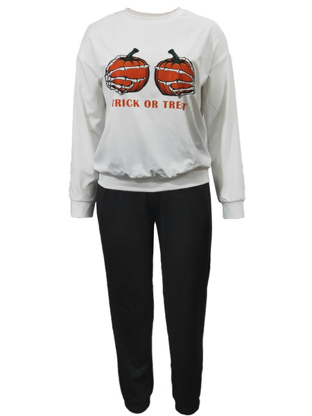 Fruit Letter Print Tracksuit Set BO5064 Furdela