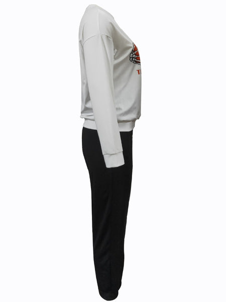 Fruit Letter Print Tracksuit Set BO5064 Furdela