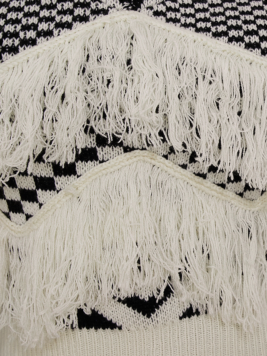 Tassel Design Patchwork Sweater BO5077 Furdela