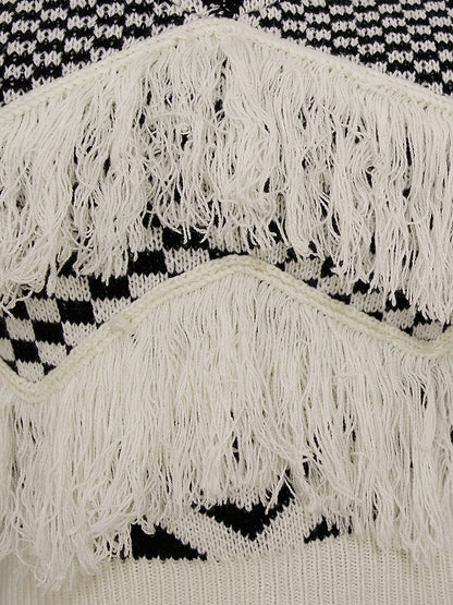 Tassel Design Patchwork Sweater BO5077 Furdela