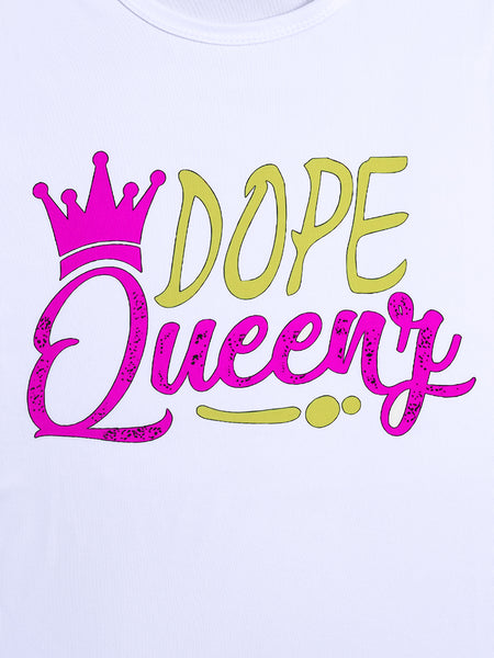 Round Neck Letter Print T-shirt AR50140