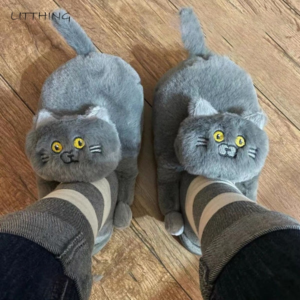 Kitty Home Slippers - Furdela